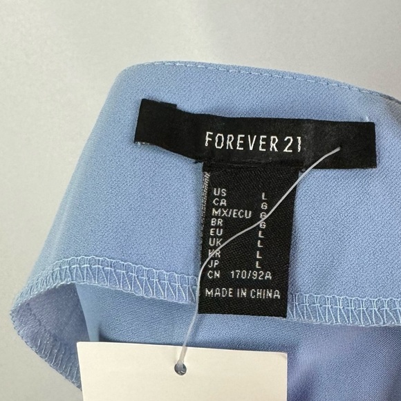 Forever 21 Light Blue Mini Skirt L - Picture 5 of 5